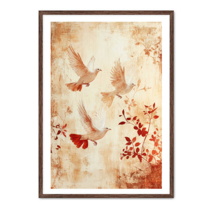 Print of Three Doves