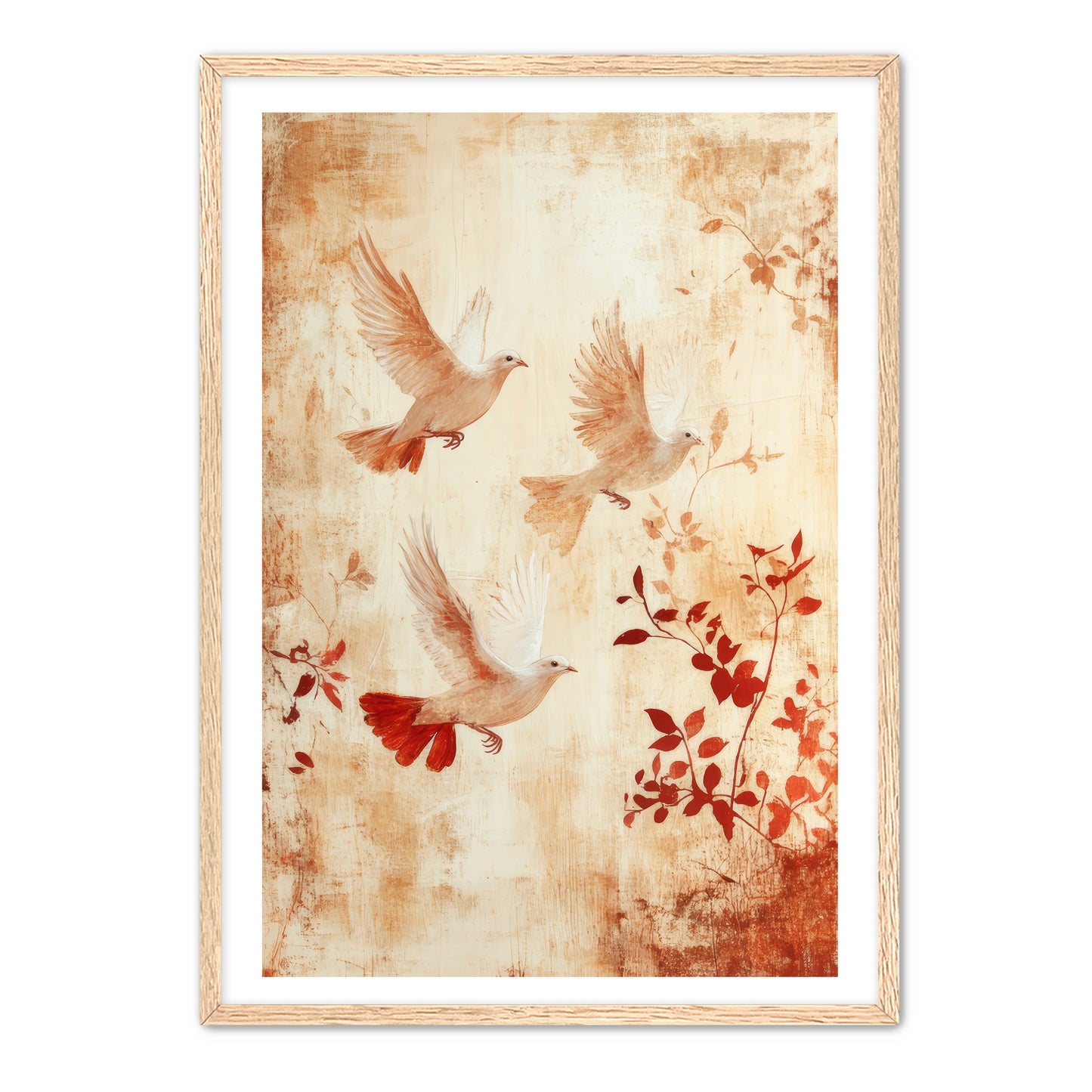 Print of Three Doves