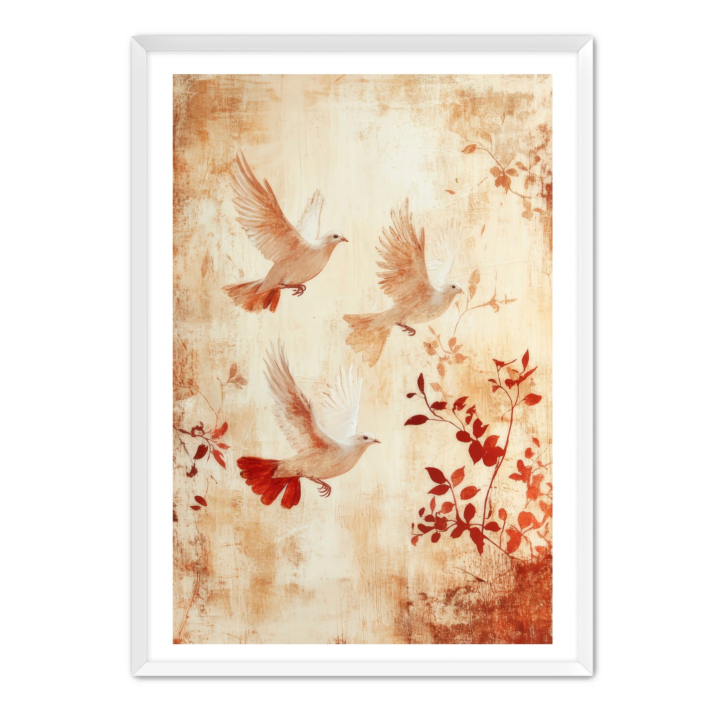 Print of Three Doves