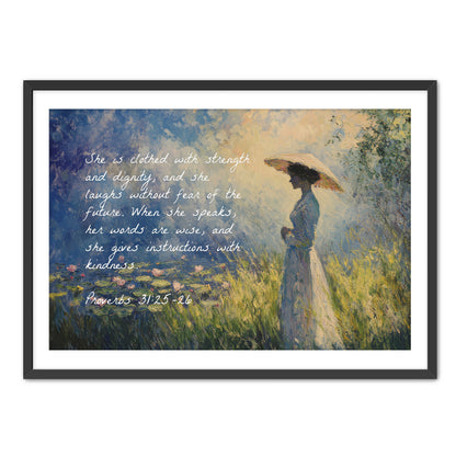 Proverbs 31- 25-26
