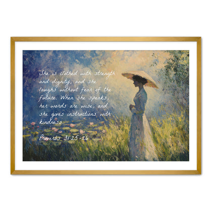 Proverbs 31- 25-26