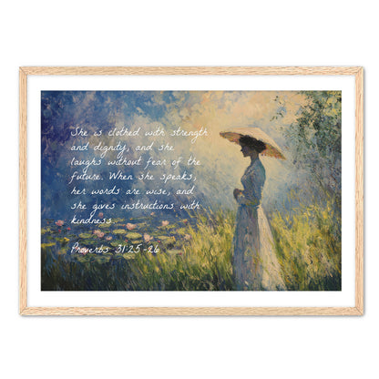 Proverbs 31- 25-26
