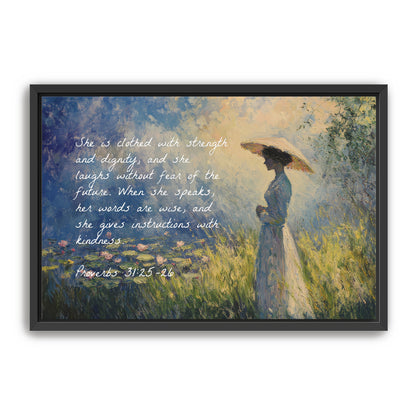 Proverbs 31- 25-26