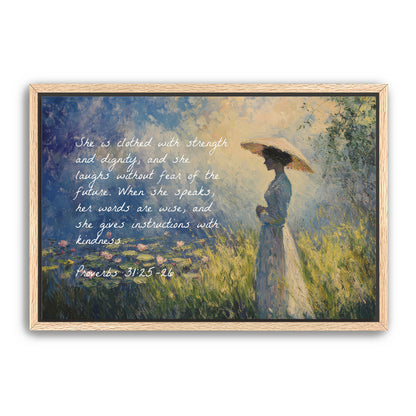 Proverbs 31- 25-26