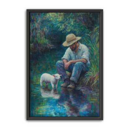 Shepherd and Lost Lamb