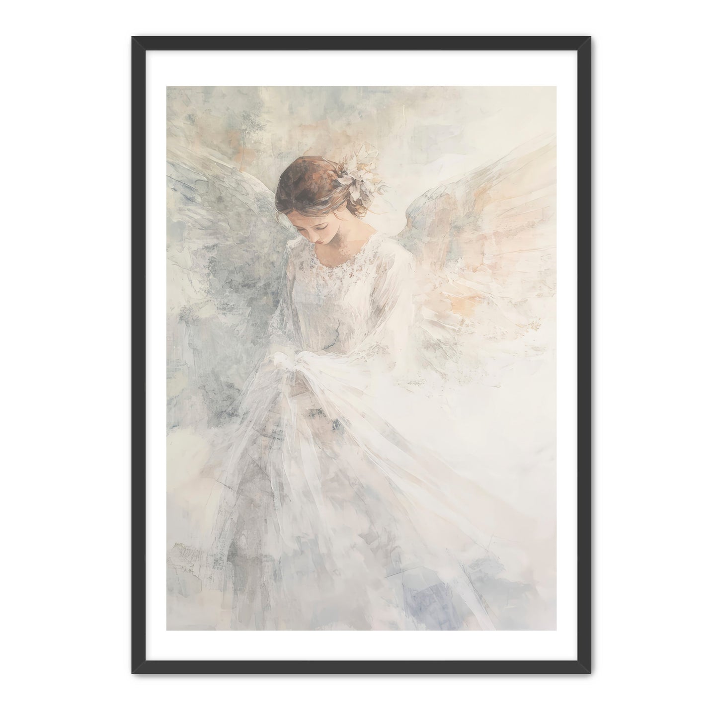 Soft White Angel Painting