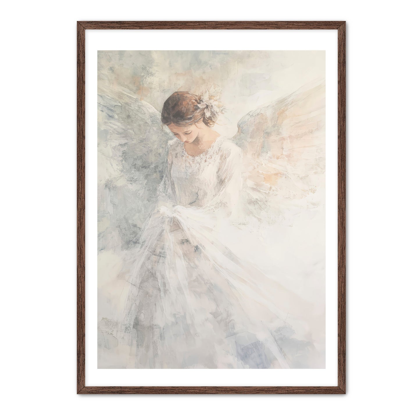 Soft White Angel Painting