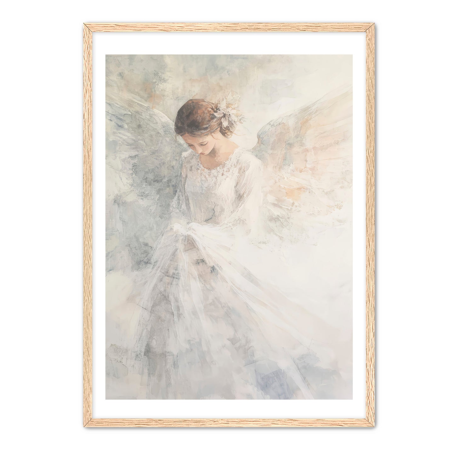 Soft White Angel Painting