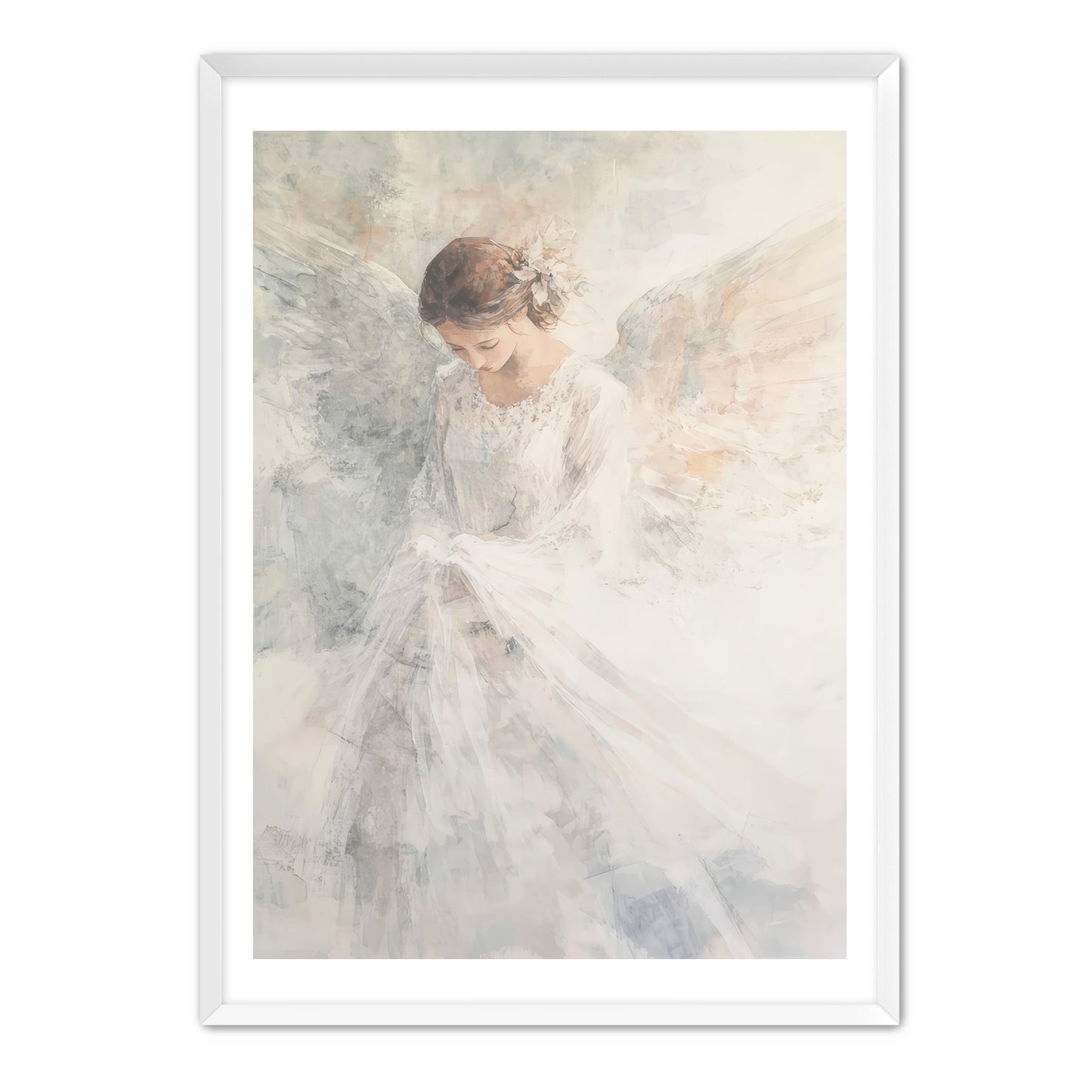 Soft White Angel Painting
