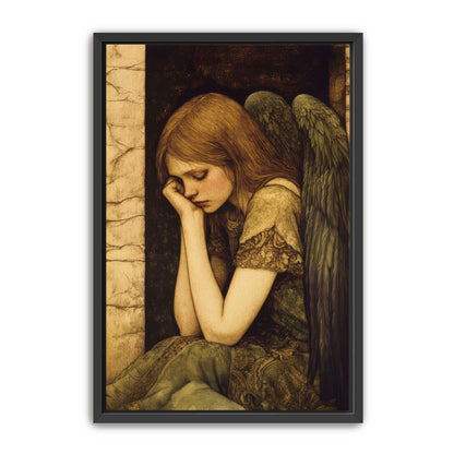 Thoughtful Angel Painting