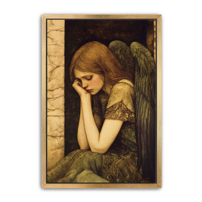 Thoughtful Angel Painting