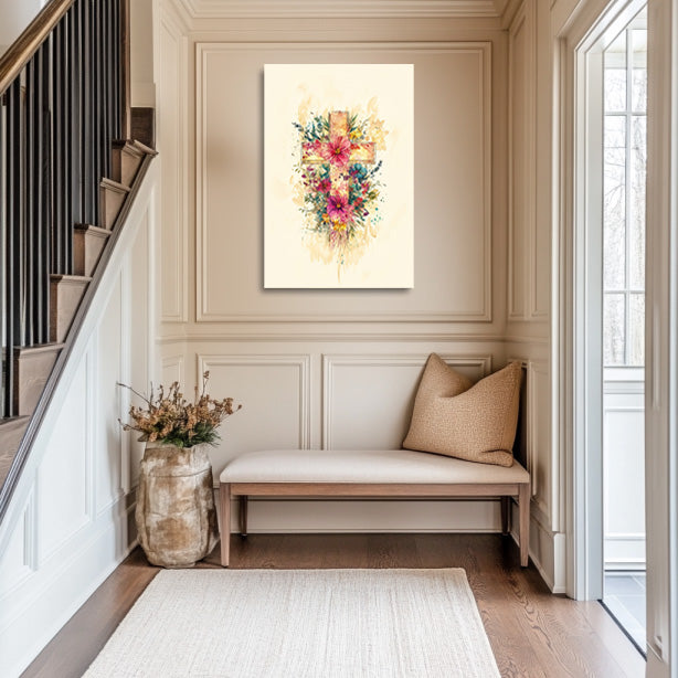 Watercolor Cross Print