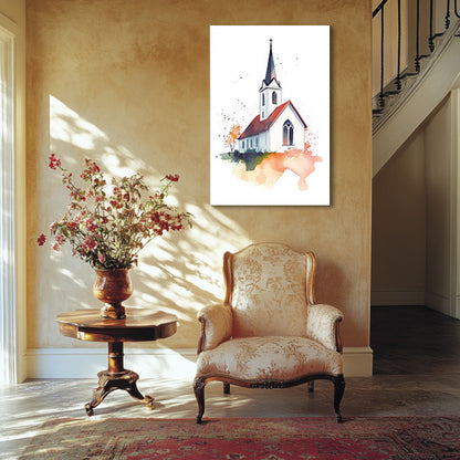 Watercolor Church
