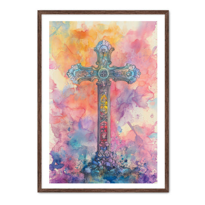Watercolor Cross Painting