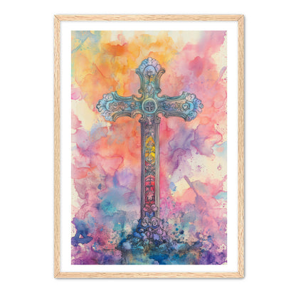 Watercolor Cross Painting