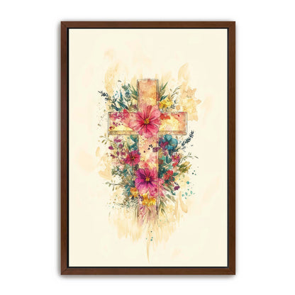 Watercolor Cross Print