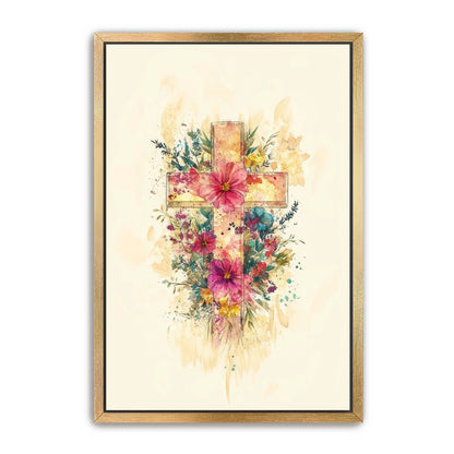 Watercolor Cross Print