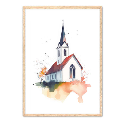 Watercolor Church