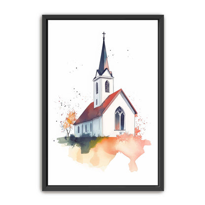 Watercolor Church