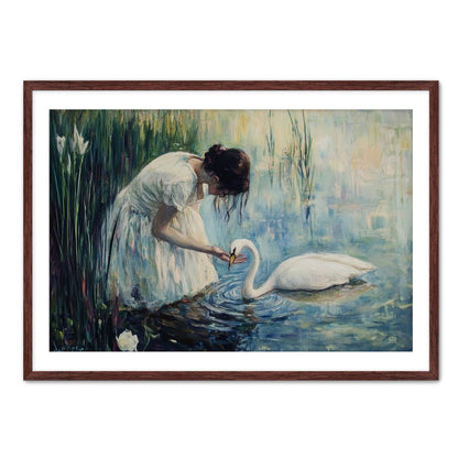 Woman and Swan