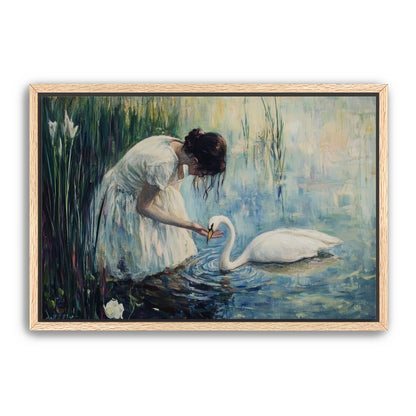 Woman and Swan
