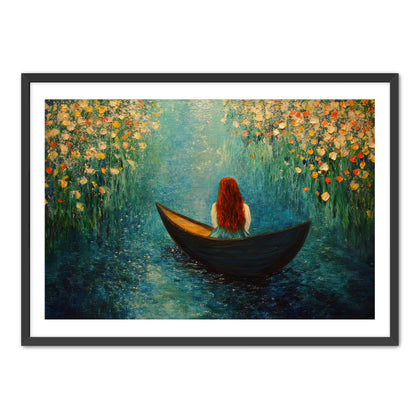 Woman in Boat Art
