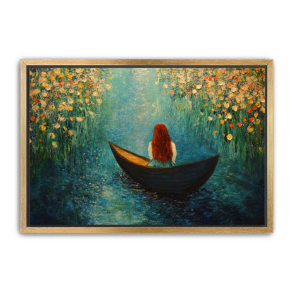 Woman in Boat Art