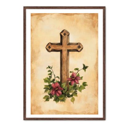 Wooden Cross Print